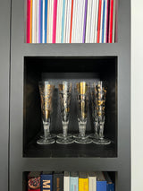 Set 8 Copas Diseño Dorado