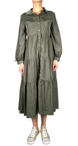 Vestido Verde Broches