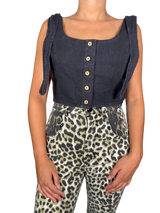 Crop Top Amarras Gris