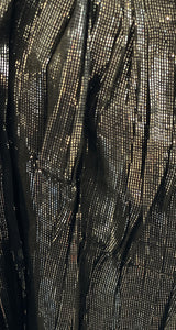 Pañuelo Negro Diseño Metalizado