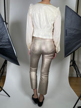 Chaqueta Sin Mangas Bordado Flores