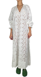 Vestido Blanco Broderie