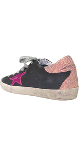 Zapatillas Superstar Negro Brillos