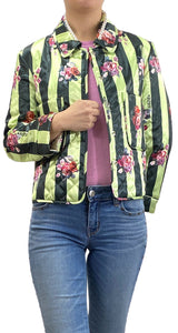 Parka Verde Flores