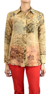 Blusa Traslúcida Beige