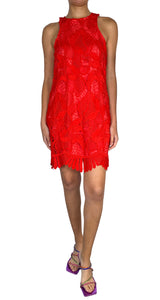 Vestido Guipur Rojo
