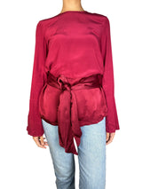 Blusa Kendall Burdeo