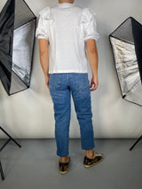 Polera Blanca Broderie