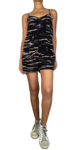 Enterito Negro Estampado