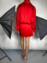 Vestido Rojo Satinado