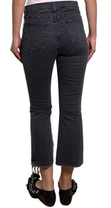 Pantalón Denim Gris Destroyed