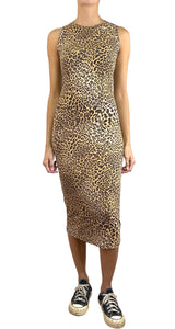 Vestido Midi Animal Print
