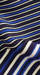 Vestido A Rayas Azul