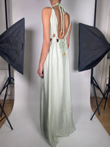 Vestido Verde Abertura