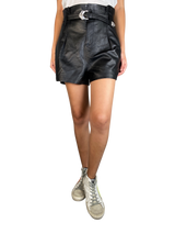 Shorts Cuero Negro