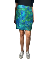 Falda Azul Estampada