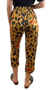 Pantalón Café Estampado