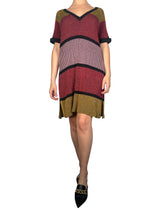 Vestido Plisado Metalizado