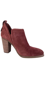 Botines Cuero Burdeo