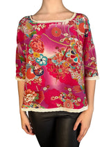 Blusa Flores Multicolor