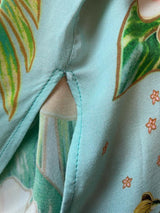 Vestido Flores Tajos