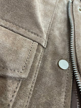 Chaqueta Cuero Café