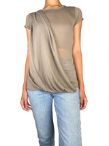 Blusa Gris Manga Corta