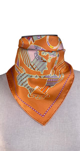 Pañuelo Estampado de Seda