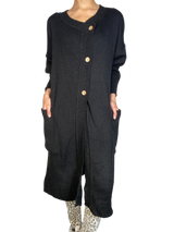 Cárdigan Largo Negro