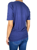 Polera Azul Destroyed