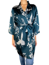 Kimono Verde Estampado