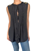 Blusa Aplicaciones Hombros