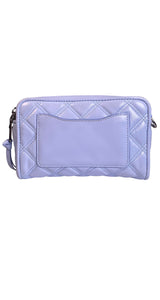 Bandolera Cuero Celeste