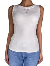 Polera Blanca Broderie