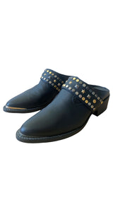 Mules Negras Tachas