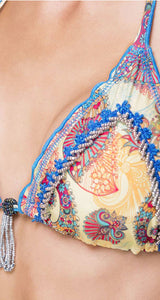 Bikini Verde Agua Paisley