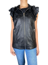 Chaqueta Cuero sin Mangas