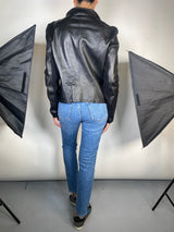 Chaqueta Cuero Negro