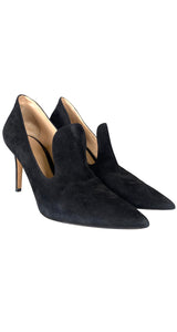 Zapatos Gamuza Negra