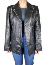 Chaqueta Cuero Negro