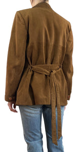 Chaqueta Cuero Café