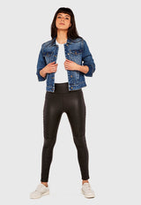 Calza Apricot Negro - Calce Ajustado