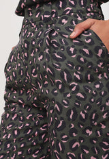 Pantalón Colcci Estampado Verde - Calce Slim Fit