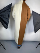 Abrigo Lana Bicolor Oversize