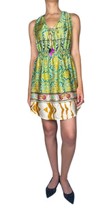 Vestido Renata Print Garden Seda