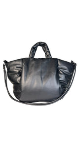 Cartera Acolchada Cuero Vegano