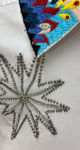 Blusa Bordado Y Mostacillas