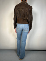 Chaqueta Cuero Flecos