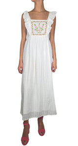 Vestido Blanco Bordado
