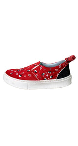 Zapatillas Rojas Paisley